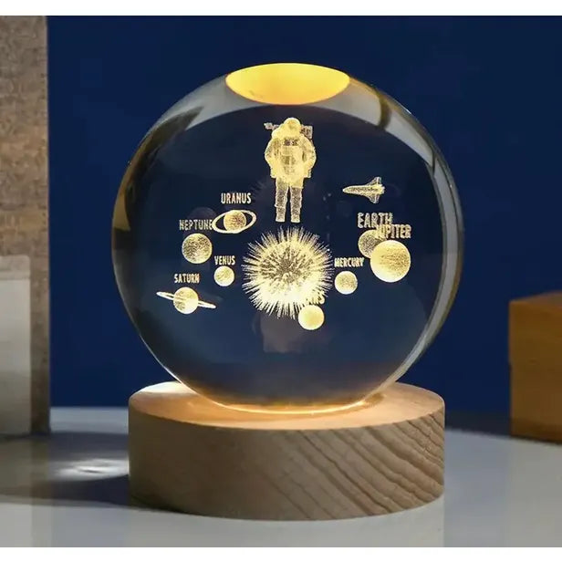 Esfera de Cristal Led Astronauta ™
