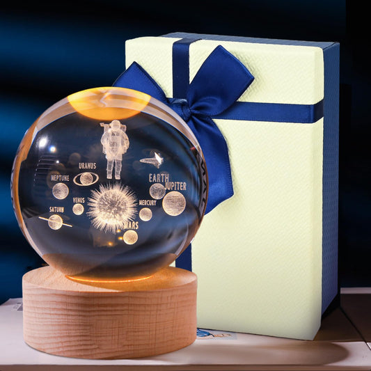 Esfera de Cristal Led Astronauta ™